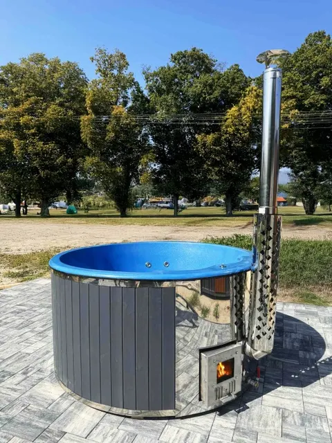 Balia z hydromasażem 200 cm LED (zmontowana) — balia ogrodowa